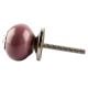 Solid Purple Small Ceramic Drawer Knob